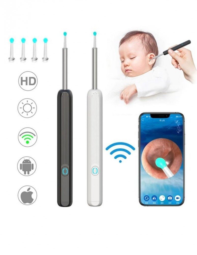 • عرض 2 جهاز تنظيف الأذن بكاميرا