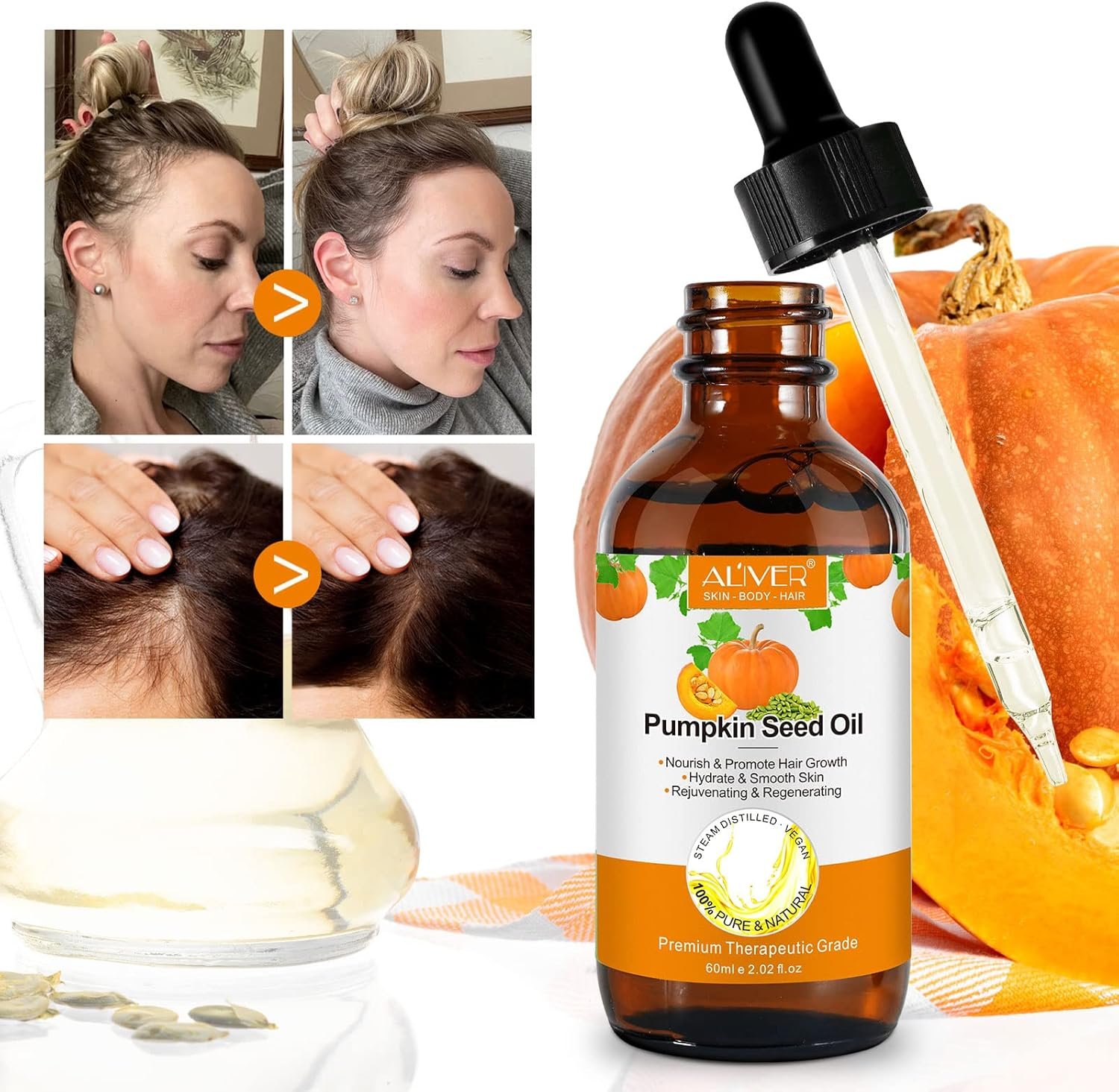 • زيت بذور اليقطين للشعر - الصورة 7