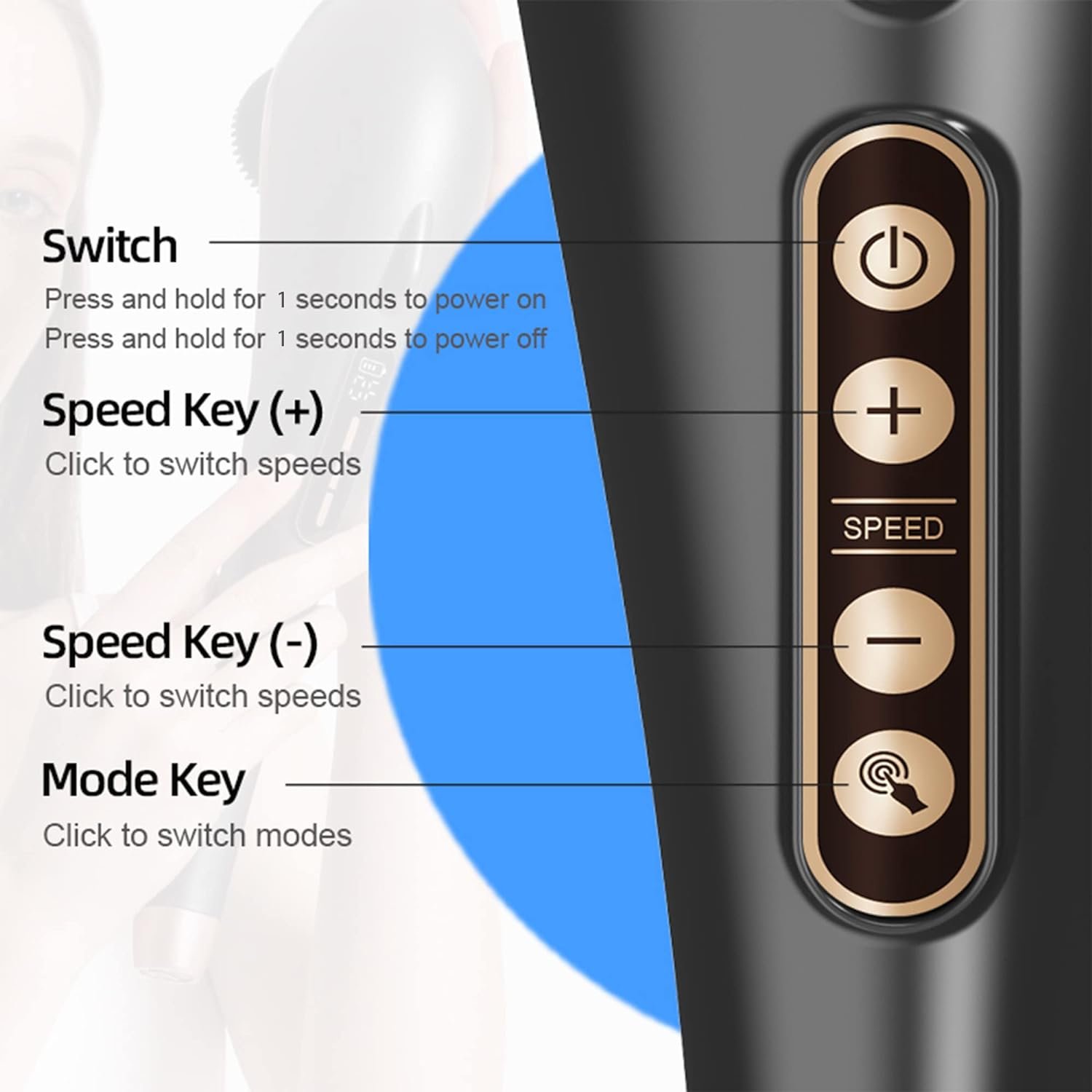 • ذراع المساج اللاسلكى Cordeless massager - الصورة 4